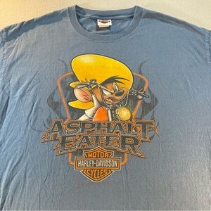 Harley Davidson Unisex Asphalt Eater Loony Tunes Mexico T Shirt Size XL